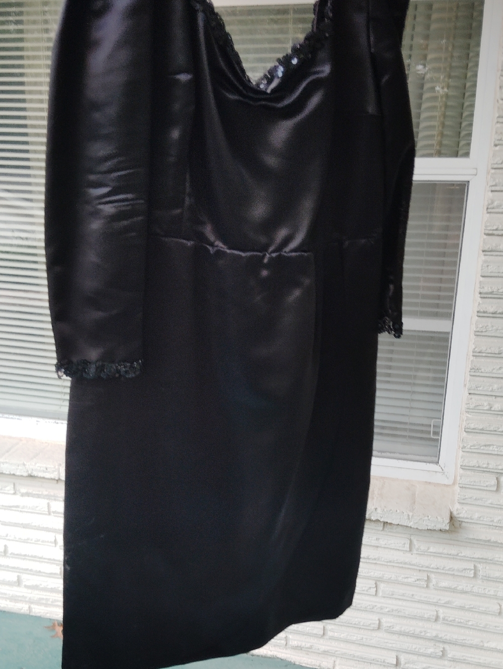 Black Satin-Dress - Women Formal Dress